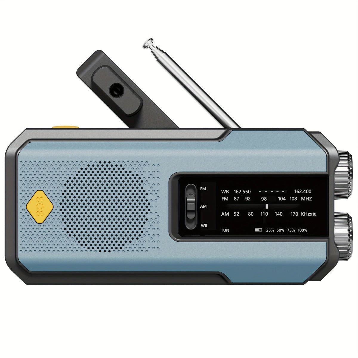 Daykit Portable AM/FM Radio – With Solar Panel and Torch