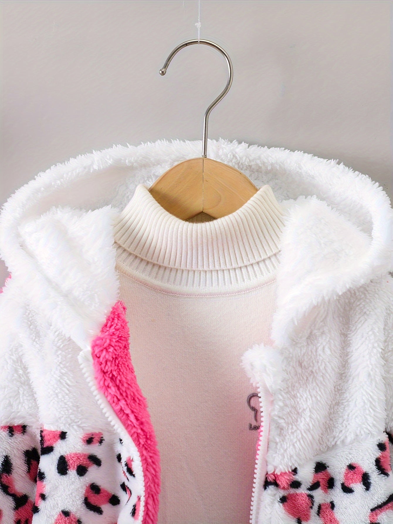 Jacket with Leopard Print and Fleece for Girls - Sasha