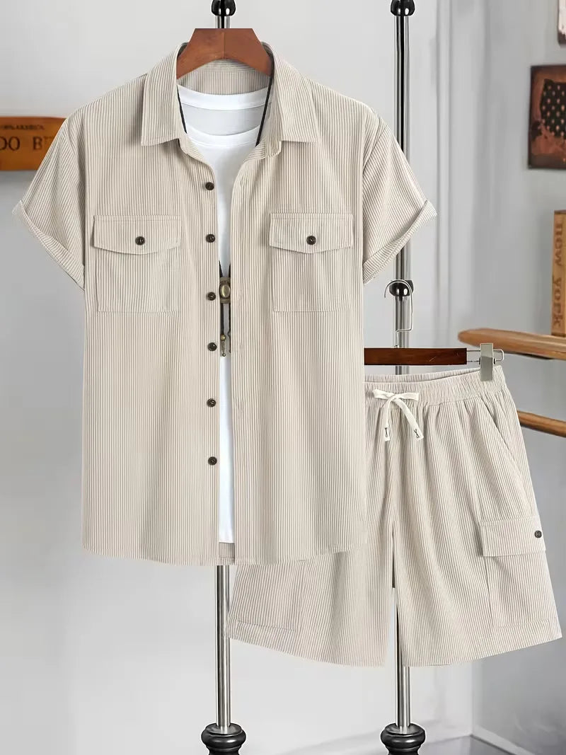 Shorts avec chemise boutonnée