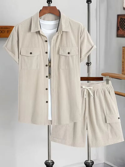 Shorts avec chemise boutonnée