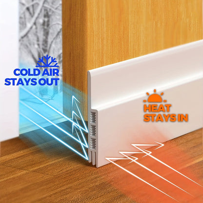 Boudin de porte anti-courants d’air - Joint de porte en silicone avec adhésif puissant et isolation phonique