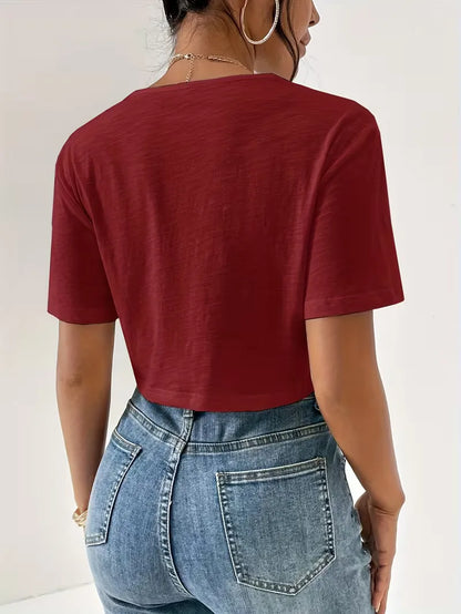 T-shirt avec détail torsadé