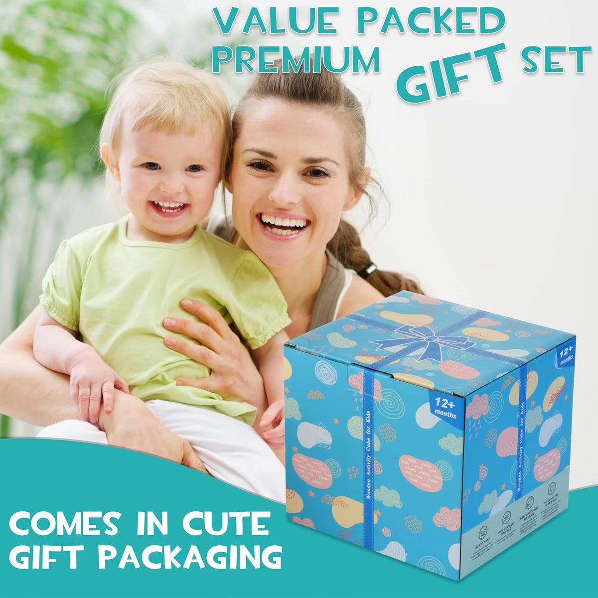Montessori Activity Cube - 8-in-1 Educational Play Fun