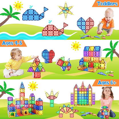 Montessori Magnetic Tiles - Creative Building - Endless Fun
