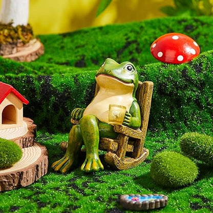 Glowing Frog Garden Decoration