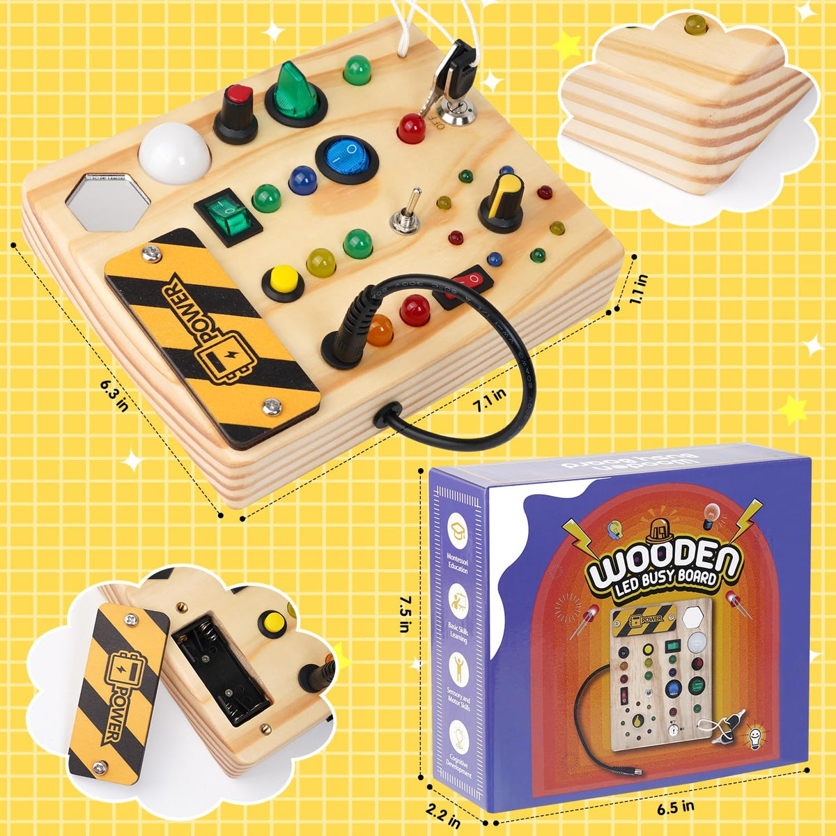 Montessori-prikbord voor peuters - Creatief ontdekken met licht