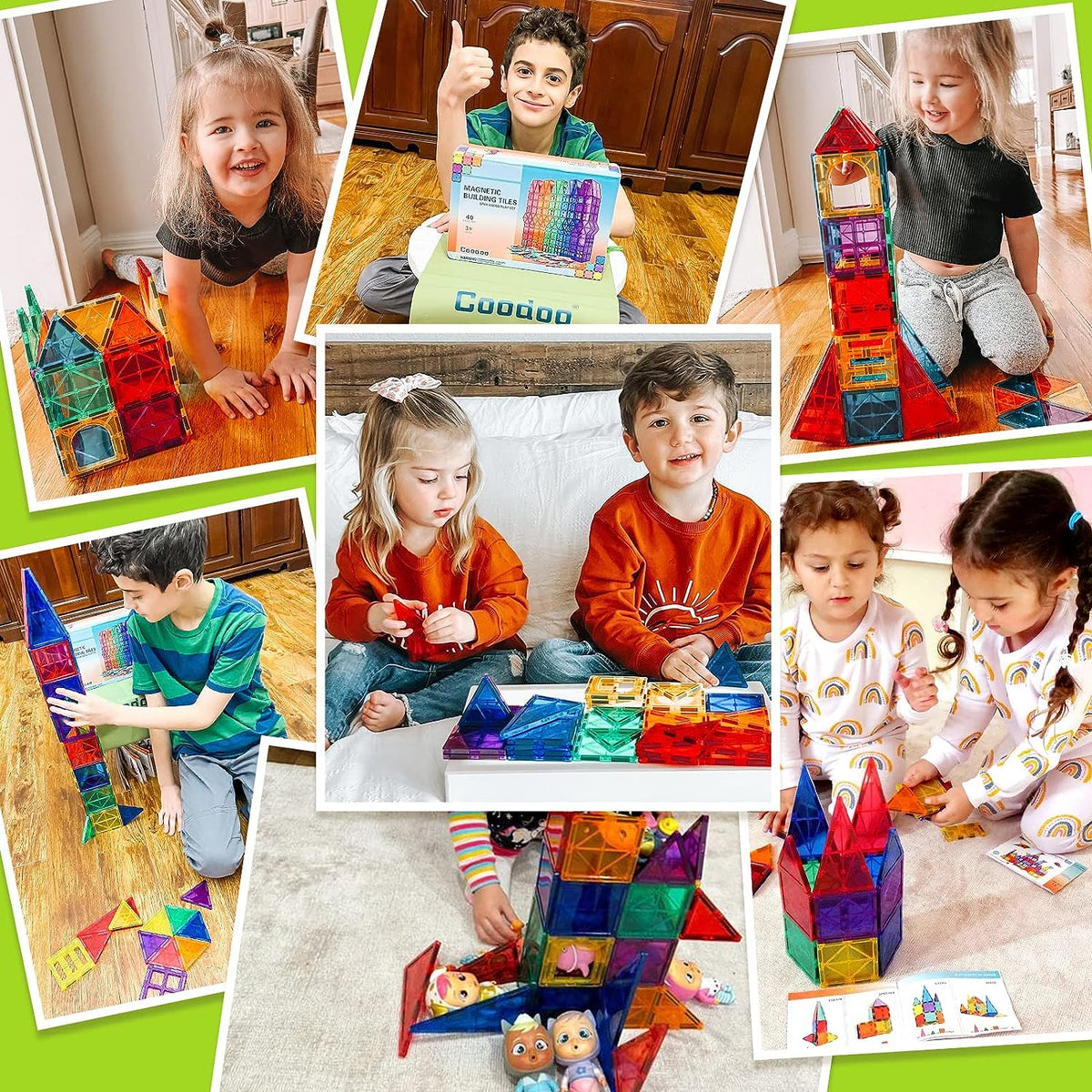 Montessori Magnetic Tiles - Creative Building - Endless Fun