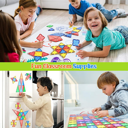 Montessori Magnetic Tiles - Creative Building - Endless Fun