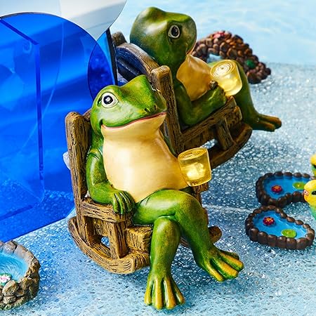 Glowing Frog Garden Decoration