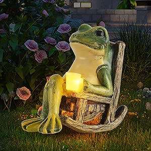 Glowing Frog Garden Decoration