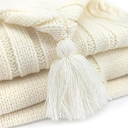 Luxe Beige Baby Blanket - Warmth - Comfort - Newborn