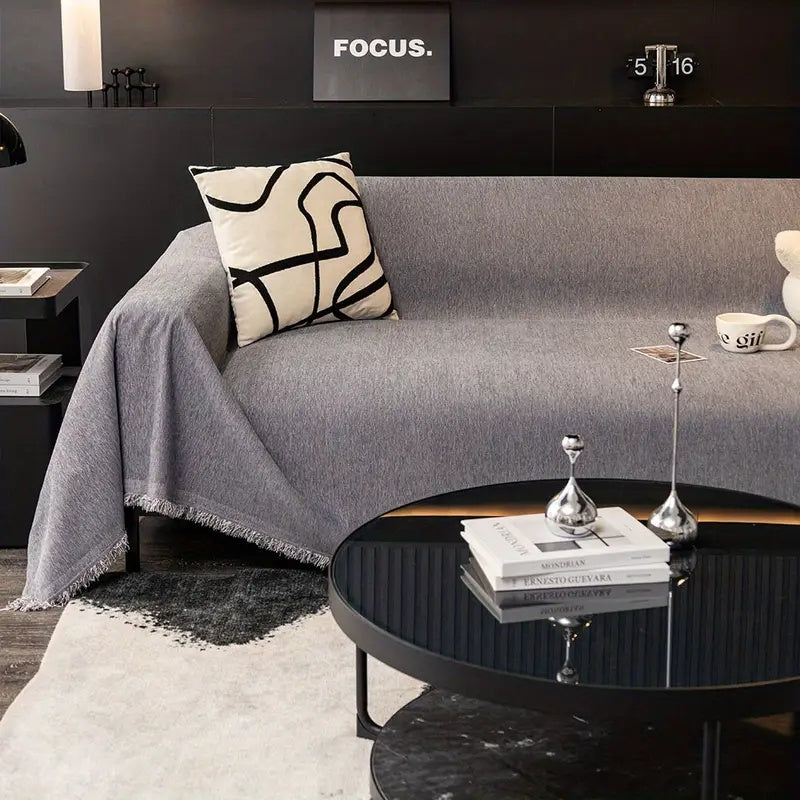 Waterproof Sofa Cover with Modern Chenille Look