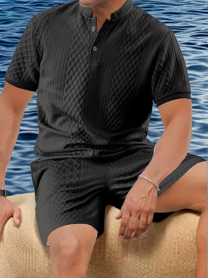 Ensemble de vêtements d'été avec motif jacquard
