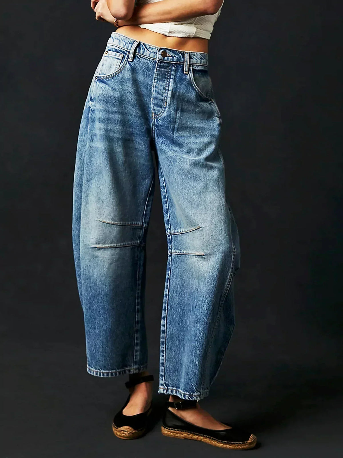 Zillah – Wide Leg Barrel Jeans | High Waist