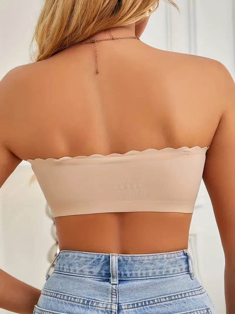 Soutien-gorge sans bretelles avec fermeture à l'avant