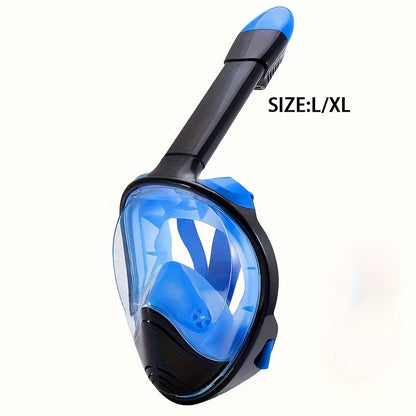 Full Face Snorkel Mask – 180° Panoramic View and Camera Mount for the Perfect Underwater Experience