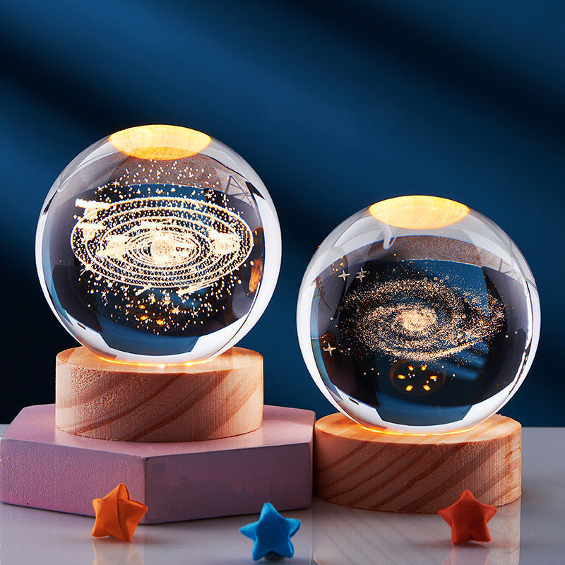 Lampada Notturna LED 3D Crystal Glow