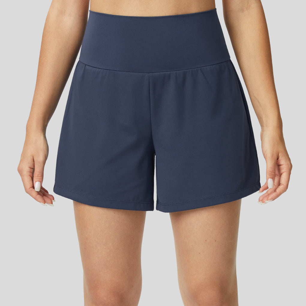 Yoga-Shorts mit hohem Bund