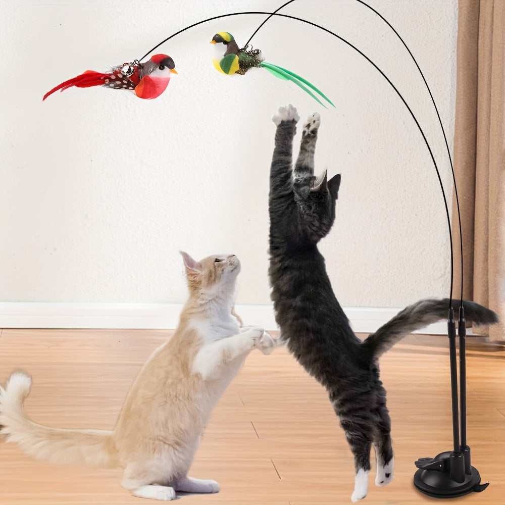 Giocattolo interattivo per gatti con ventosa – divertimento assicurato per il tuo gatto