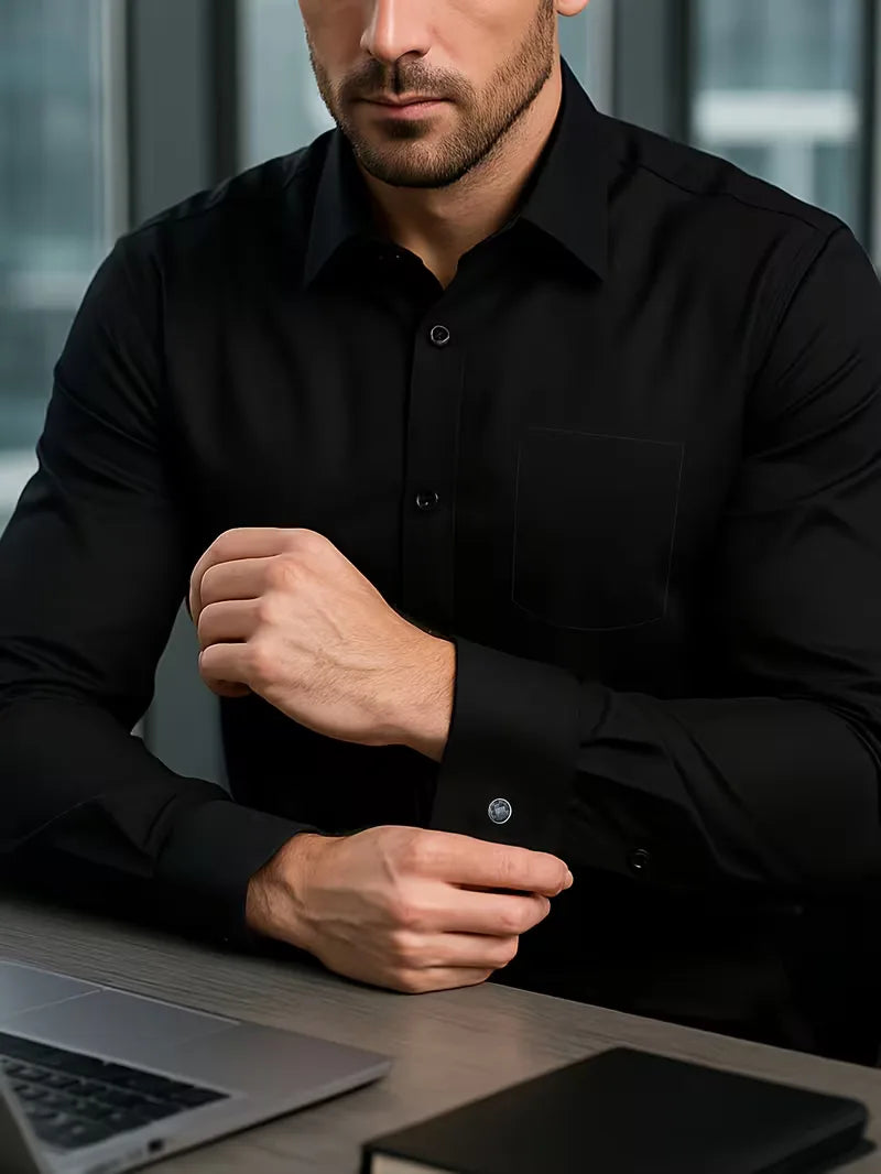 Chemise intelligente avec col mao
