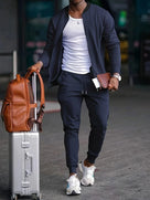 Men's Tracksuit with Zip Jacket and Trousers