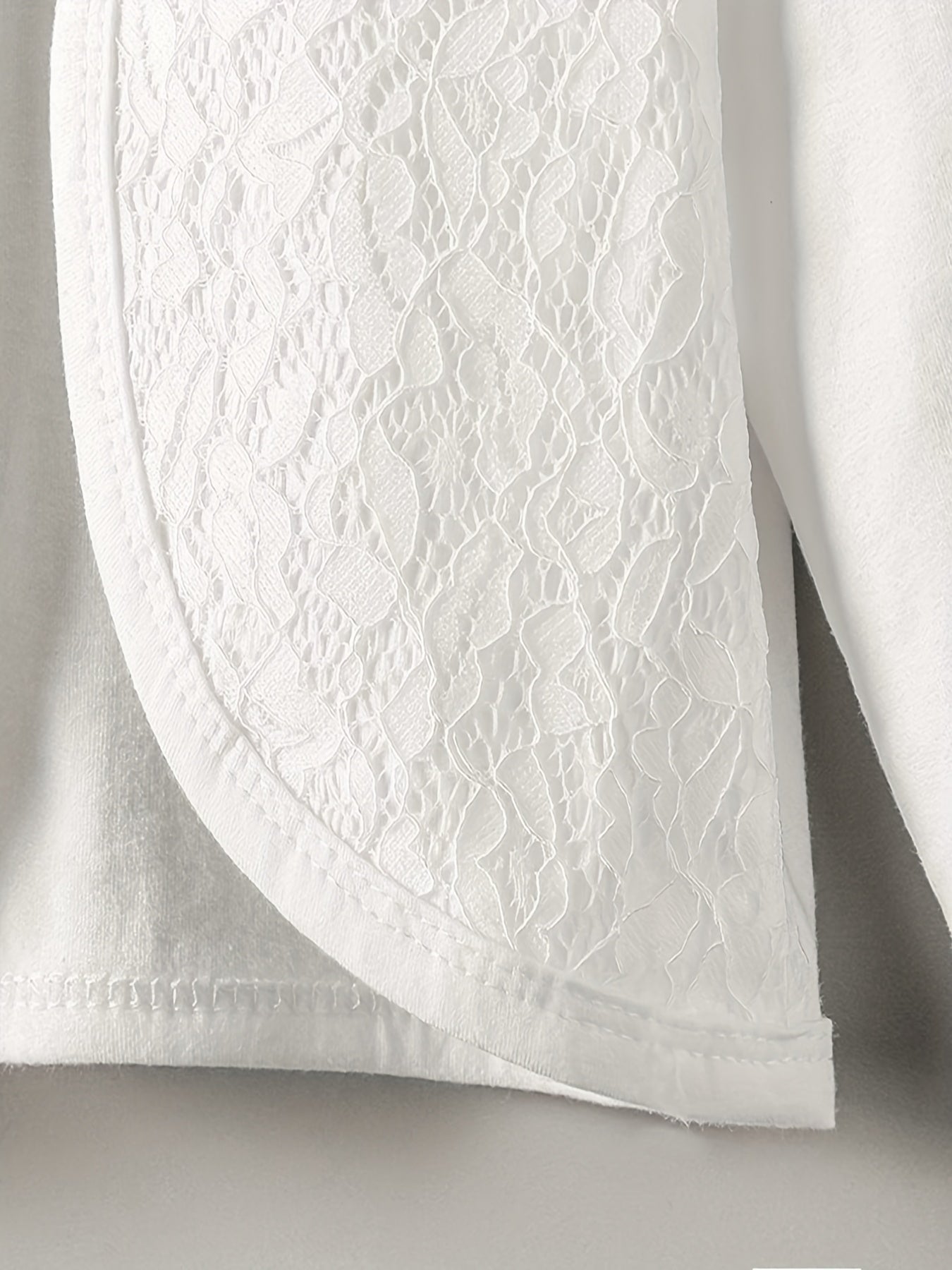 Girls' Cardigan with Lace Detail - Choi