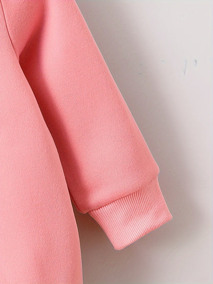 Toddler Girls' Hoodie with Cartoon Animal Print - Ana