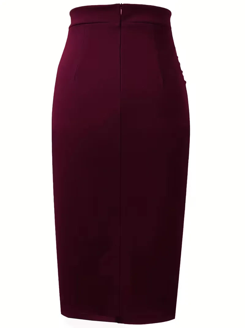 Jupe plissée taille haute
