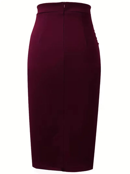 Jupe plissée taille haute
