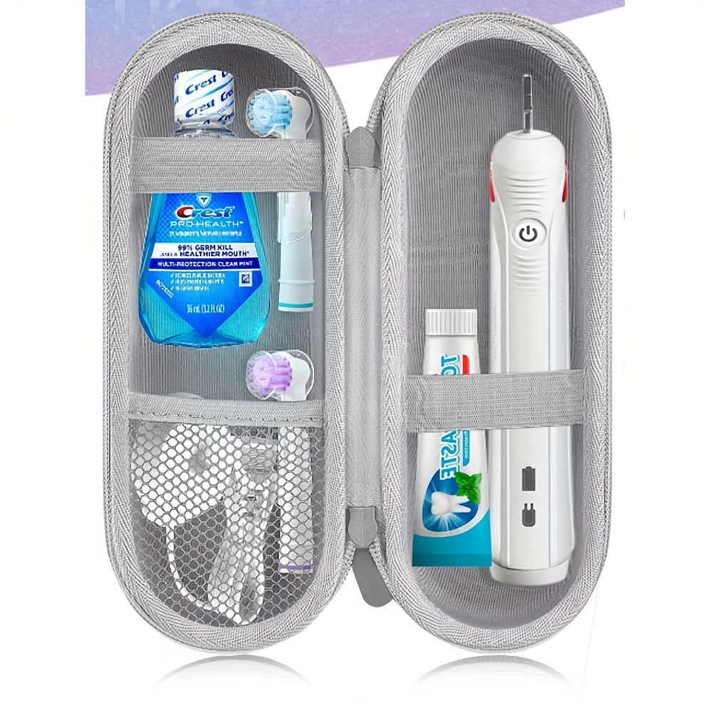 Estuche rígido de viaje para cepillo de dientes eléctrico - Solución de almacenamiento elegante y protectora para llevar