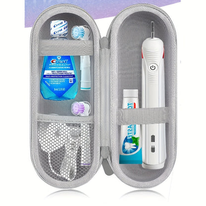 Estuche rígido de viaje para cepillo de dientes eléctrico - Solución de almacenamiento elegante y protectora para llevar