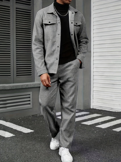Modern Two-Piece Men's Set – Comfort and Casual Elegance