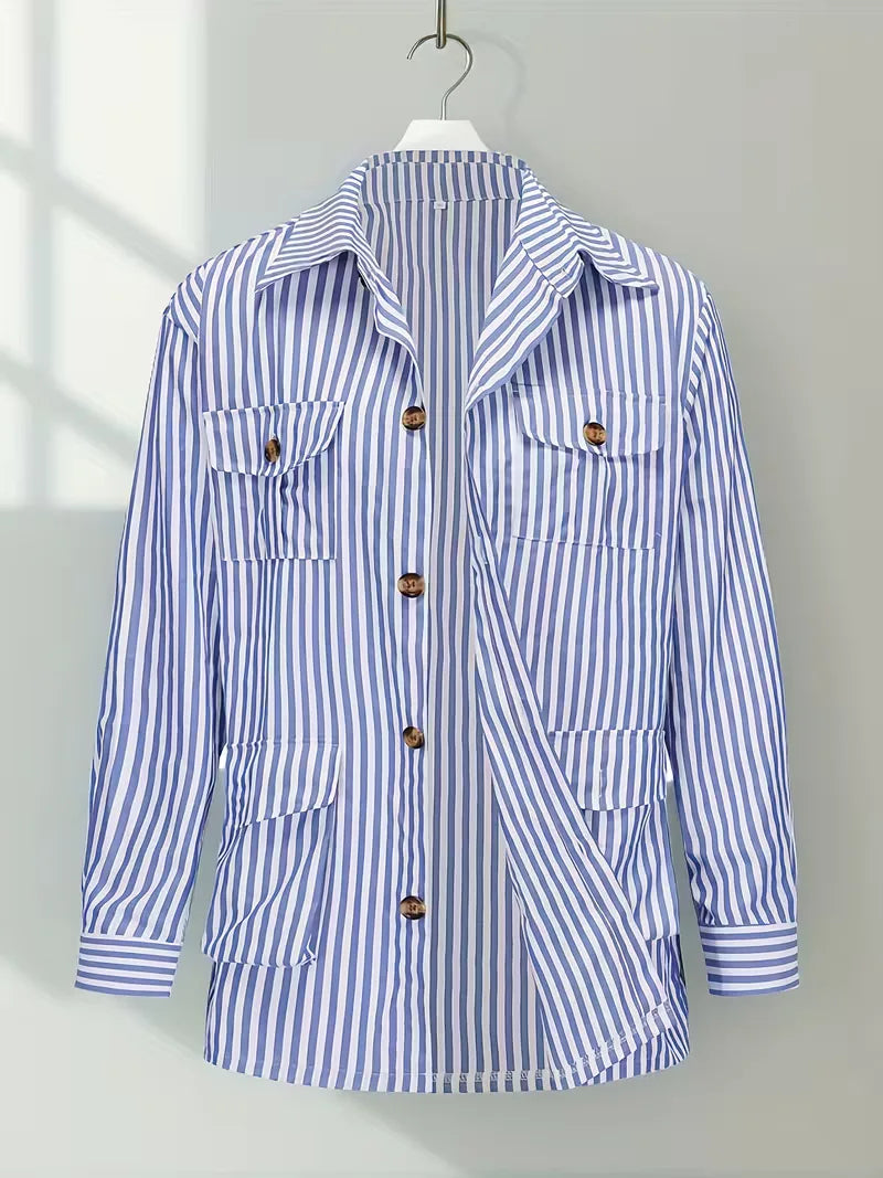 Chemise décontractée rayée