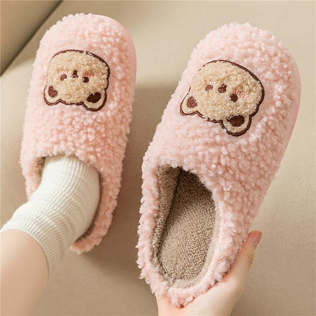 Snuggly Warm Animal Slippers with Soft Lining
