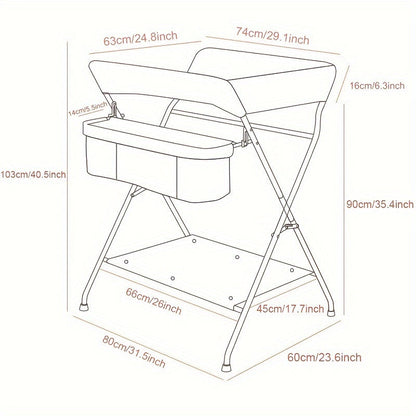 Adjustable and Portable Changing Table for Babies – Perfect for Organisation and Comfort