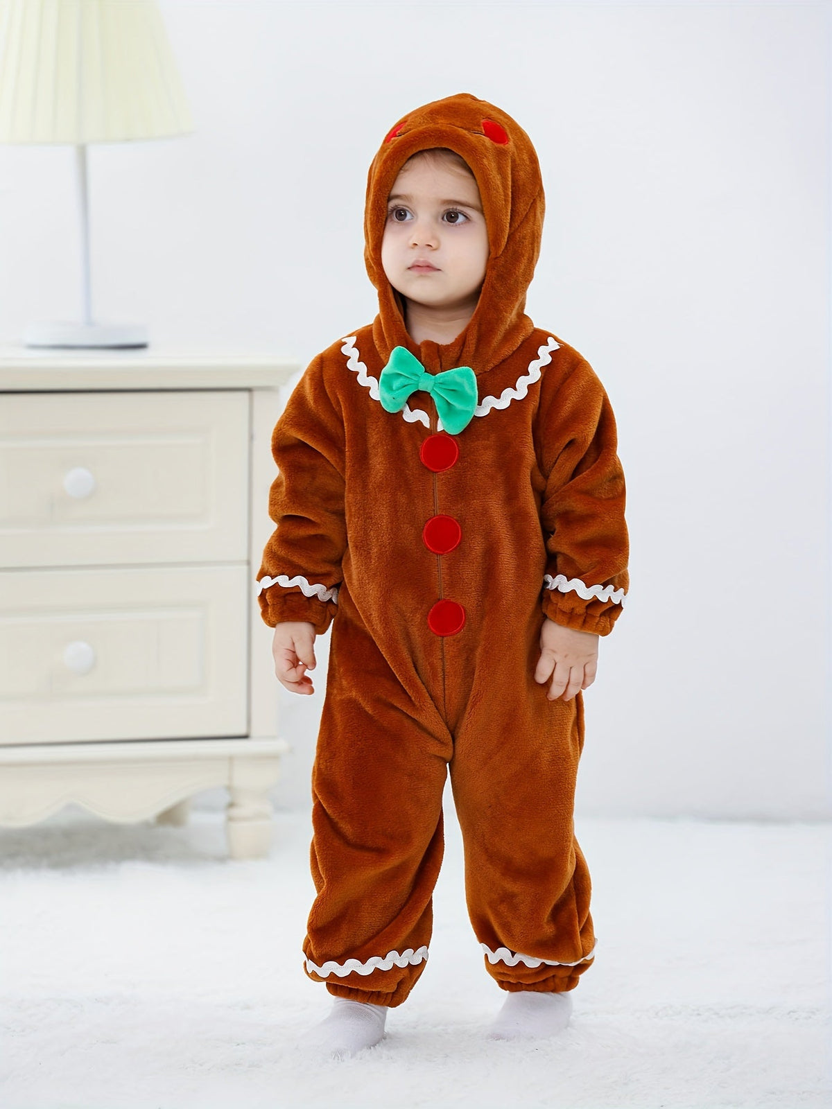 Gingerbread Man Baby Grow for Children - For Festive Coziness