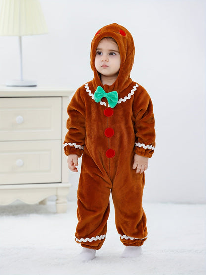 Gingerbread Man Baby Grow for Children - For Festive Coziness
