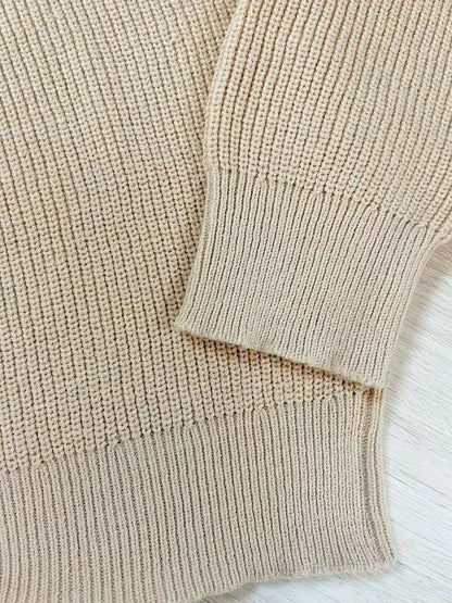 Pull zippé avec texture côtelée