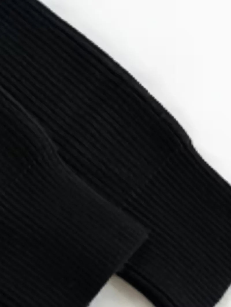 Pull zippé avec texture côtelée
