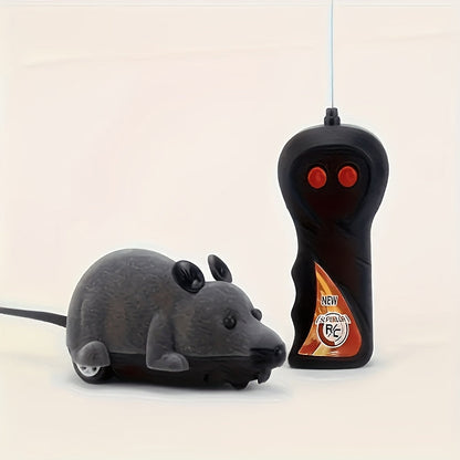 Juguete para gatos con forma de rata y control remoto - ideal para jugar y hacer bromas