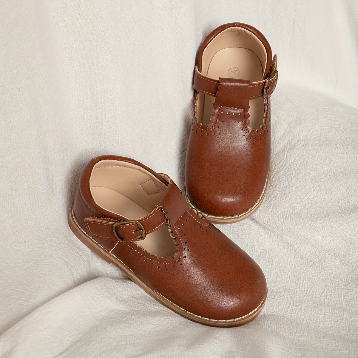 Girls' flat vintage anti-slip casual shoes - Lolli