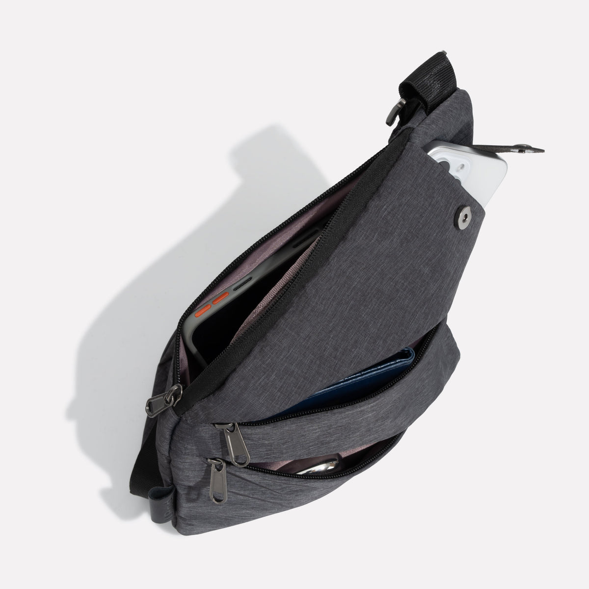 Sac bandoulière ergonomique pour femme avec poches astucieuses