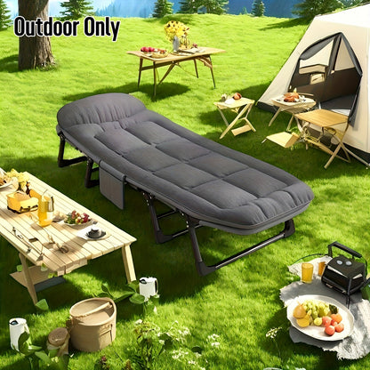 Cama plegable de camping para adultos – Estructura ligera de aluminio y acero inoxidable