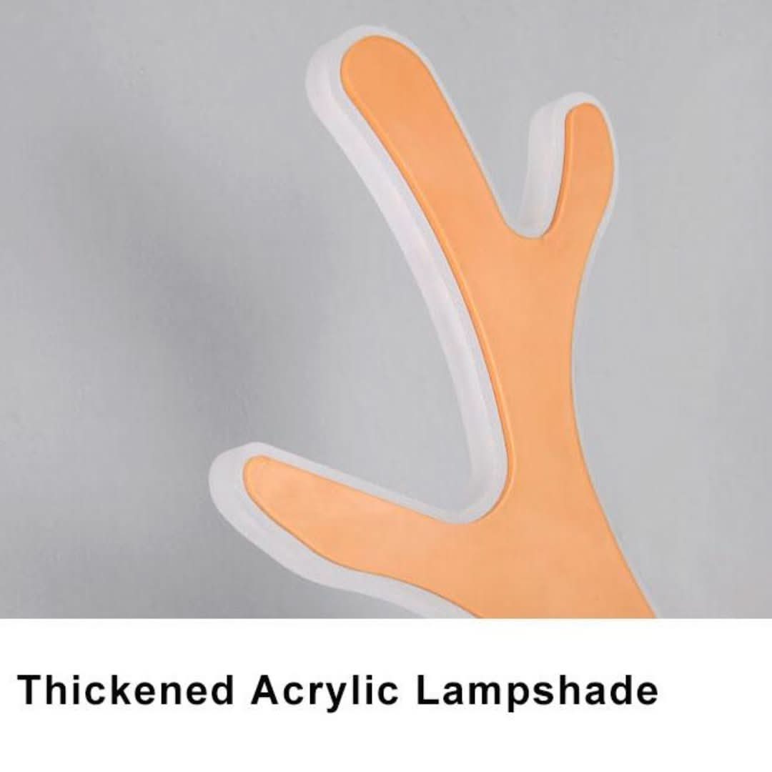 GeweiGlow - sencilla lámpara de pared con forma de asta y un brazo LED
