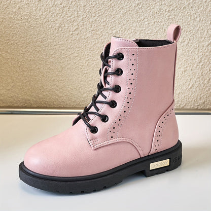 Girls' Coloured Zip Boots Lightweight Boots for Autumn and Winter - Sevra