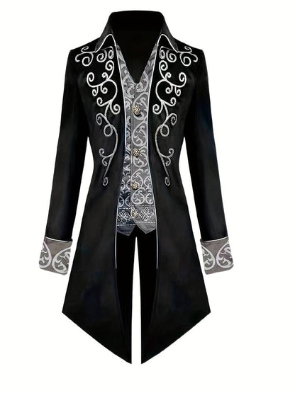 Gothic blazer Halloween medieval costume steampunk jacket for men - Manuelo