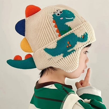 Cappello invernale con dinosauro per bambini - per un calore giocoso