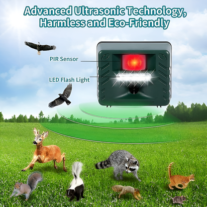 Woodpecker ultrasonic bird deterrent for effective bird control