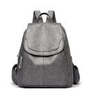 Leather sturdy backpack for women - Xeres