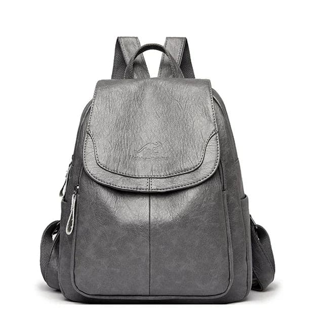 Leather sturdy backpack for women - Xeres